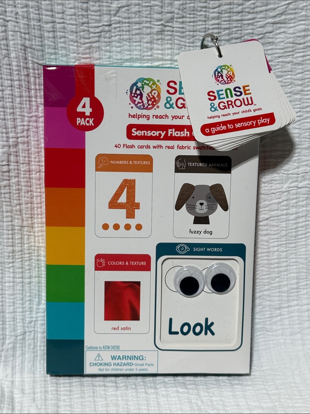 Sensory Flash Cards - Red